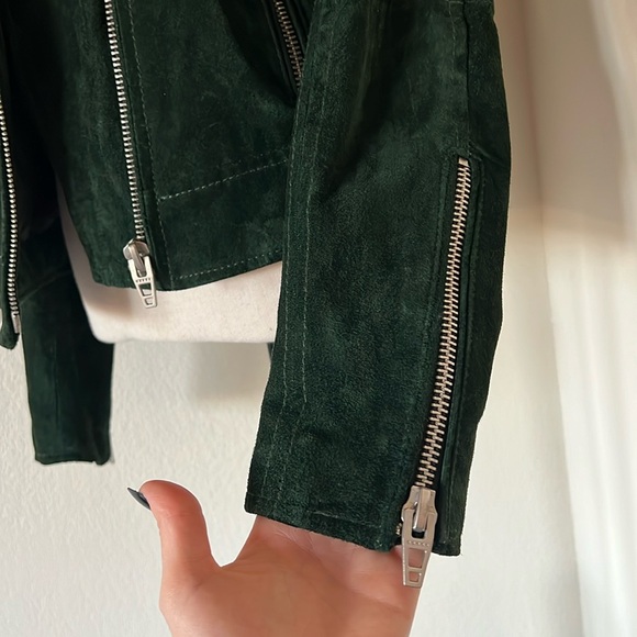Blank NYC, Size small, Dark Green Suede Jacket - Picture 5 of 14